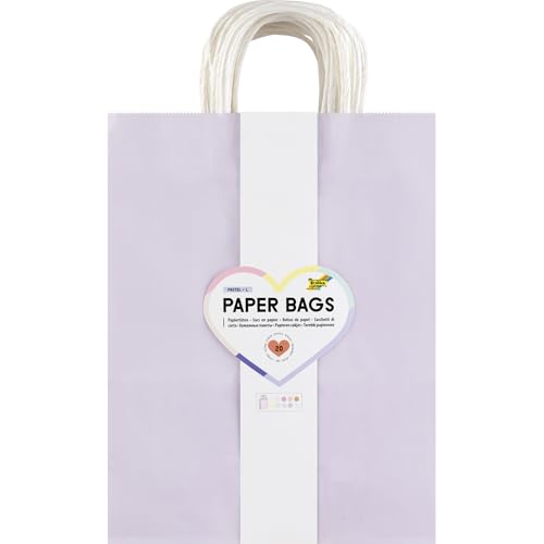 folia 22449 - Paper Bags Pastel L, 20 Papiertüten aus 110-125 g/m² Kraftpapier in 10 Pastellfarben, ca. 24 x 31 x 12 cm, zum Basteln, Verzieren und Verschenken folia 22449 - Paper Bags Pastel L, 20 Papiertüten aus 110-125 g/m² Kraftpapier in 10 Pastellfarben, ca. 24 x 31 x 12 cm, zum Basteln, Verzieren und Verschenken von folia