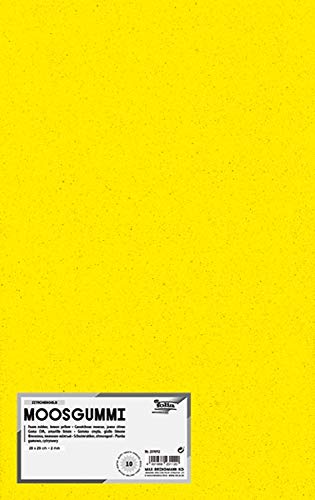 folia 231012 - Moosgummi, 2 mm, ca. 20 x 29 cm, 10 Bögen, zitronengelb - ideal für vielseitige Bastelarbeiten folia 231012 - Moosgummi, 2 mm, ca. 20 x 29 cm, 10 Bögen, zitronengelb - ideal für vielseitige Bastelarbeiten von folia