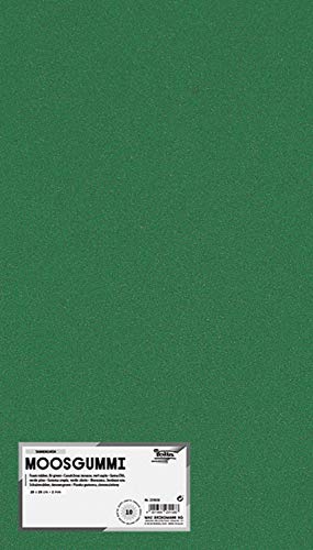 folia 231058 - Moosgummi, 2 mm, ca. 20 x 29 cm, 10 Bögen, tannengrün - ideal für vielseitige Bastelarbeiten folia 231058 - Moosgummi, 2 mm, ca. 20 x 29 cm, 10 Bögen, tannengrün - ideal für vielseitige Bastelarbeiten von folia
