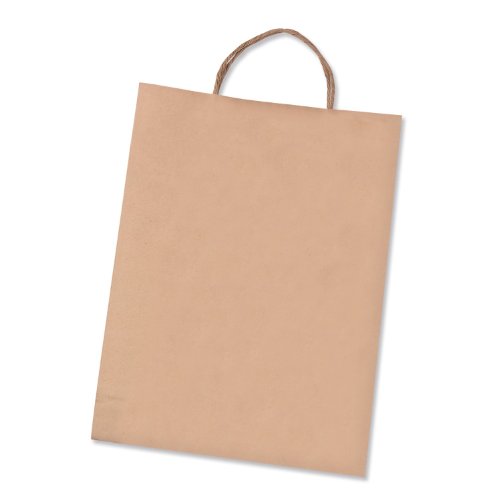 folia 23110 - Papiertüten XL aus Kraftpapier 125 g/m², Geschenktüten, 15 Stück, ca. 31 x 42 x 11 cm, natur - zum Basteln, Verzieren und Verschenken von folia