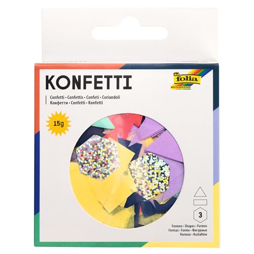 folia 45203 - Konfetti, Modern Chic, 15 g, in verschiedenen Farben, ideal für festliche Dekoration folia 45203 - Konfetti, Modern Chic, 15 g, in verschiedenen Farben, ideal für festliche Dekoration von folia