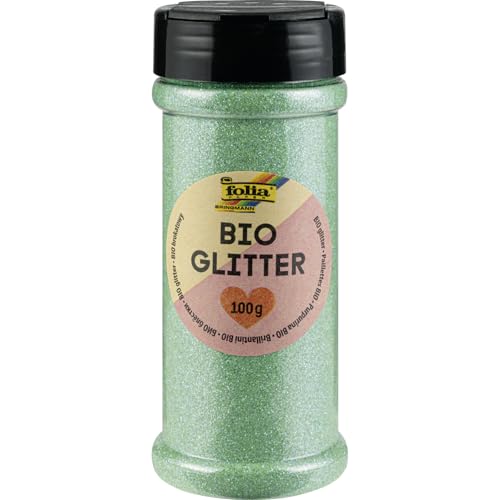 folia 578125 - Bio Glitter, 100 g, organischer Glitzer in Irisierendem Mint, zum Verzieren und Dekorieren folia 578125 - Bio Glitter, 100 g, organischer Glitzer in Irisierendem Mint, zum Verzieren und Dekorieren von folia