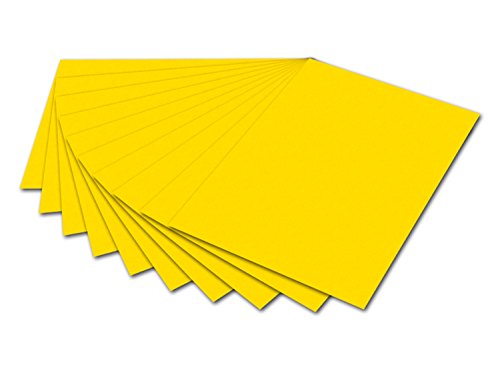 folia 6114 - Fotokarton Bananengelb, 50 x 70 cm, 300 g/qm, 10 Bogen - zum Basteln und kreativen Gestalten von Karten, Fensterbildern und für Scrapbooking folia 6114 - Fotokarton Bananengelb, 50 x 70 cm, 300 g/qm, 10 Bogen - zum Basteln und kreativen Gestalten von Karten, Fensterbildern und für Scrapbooking von folia