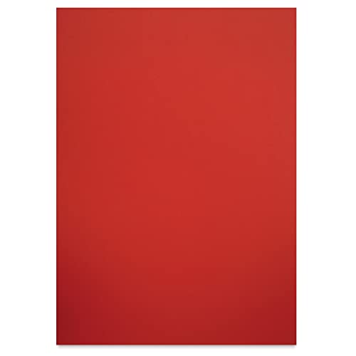 folia 6120 - Fotokarton Hochrot, 50 x 70 cm, 300 g/qm, 10 Bogen - zum Basteln und kreativen Gestalten von Karten, Fensterbildern und für Scrapbooking von folia