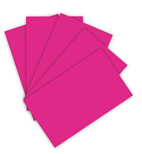 folia 6122/4/23 - Tonkarton 220 g/m², Bastelkarton in pink, DIN A4, 100 Blatt, als Grundlage für zahlreiche Bastelarbeiten von folia