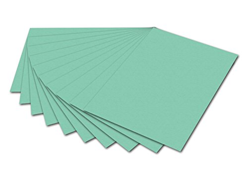 folia 6125 - Fotokarton Mint, 50 x 70 cm, 300 g/qm, 10 Bogen - zum Basteln und kreativen Gestalten von Karten, Fensterbildern und für Scrapbooking von folia