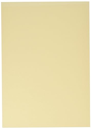 folia 614/50 08 - Fotokarton DIN A4, 300 g/qm, 50 Blatt, beige - zum Basteln und kreativen Gestalten von Karten, Fensterbildern und für Scrapbooking von folia