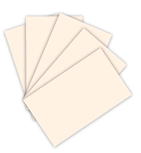 folia 614/50 43 - Fotokarton DIN A4, 300 g/qm, 50 Blatt, hellbeige - zum Basteln und kreativen Gestalten von Karten, Fensterbildern und für Scrapbooking von folia