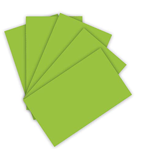 folia 614/50 50 - Fotokarton DIN A4, 300 g/qm, 50 Blatt, maigrün - zum Basteln und kreativen Gestalten von Karten, Fensterbildern und für Scrapbooking von folia
