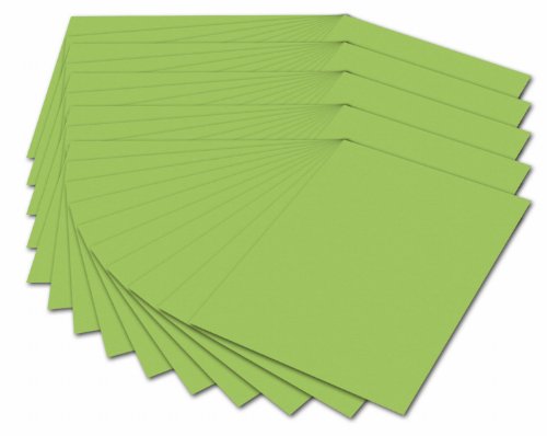 folia 614/50 51 - Fotokarton DIN A4, 300 g/qm, 50 Blatt, hellgrün - zum Basteln und kreativen Gestalten von Karten, Fensterbildern und für Scrapbooking von folia