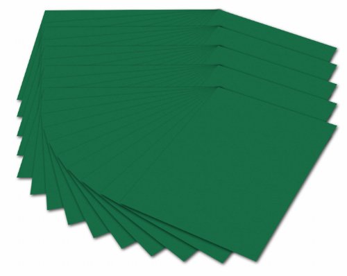 folia 614/50 58 - Fotokarton DIN A4, 300 g/qm, 50 Blatt, tannengrün - zum Basteln und kreativen Gestalten von Karten, Fensterbildern und für Scrapbooking von folia