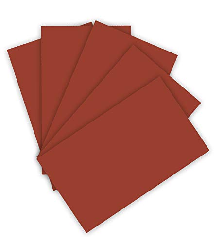 folia 614/50 74 - Fotokarton DIN A4, 300 g/qm, 50 Blatt, rotbraun - zum Basteln und kreativen Gestalten von Karten, Fensterbildern und für Scrapbooking von folia
