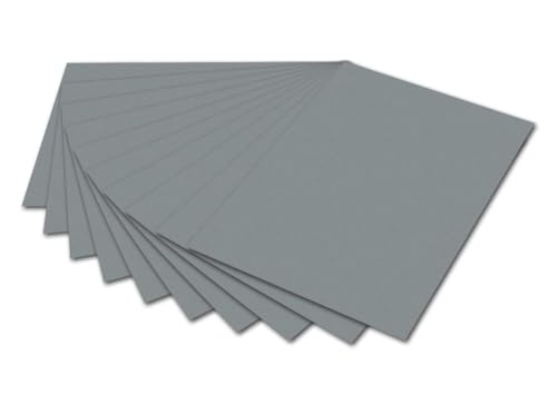 folia 6184 - Fotokarton Steingrau, 50 x 70 cm, 300 g/qm, 10 Bogen - zum Basteln und kreativen Gestalten von Karten, Fensterbildern und für Scrapbooking folia 6184 - Fotokarton Steingrau, 50 x 70 cm, 300 g/qm, 10 Bogen - zum Basteln und kreativen Gestalten von Karten, Fensterbildern und für Scrapbooking von folia