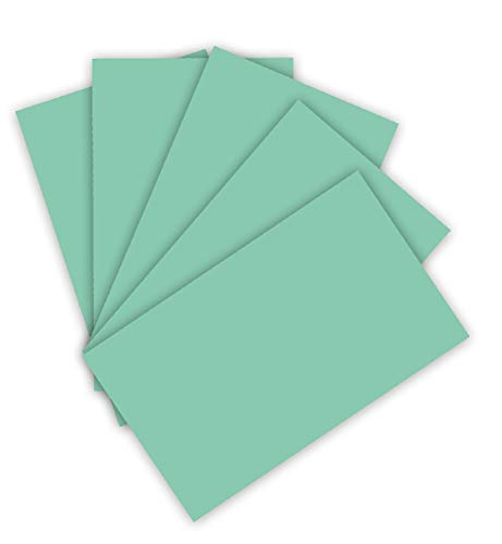 folia 6325 - Tonpapier 130 g/m², Tonzeichenpapier in mint, DIN A3, 50 Bogen, als Grundlage für zahlreiche Bastelarbeiten, Minzgrün von folia