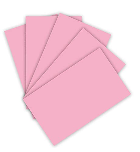 folia 6326 - Tonpapier 130 g/m², Tonzeichenpapier in rosa, DIN A3, 50 Bogen, als Grundlage für zahlreiche Bastelarbeiten von folia