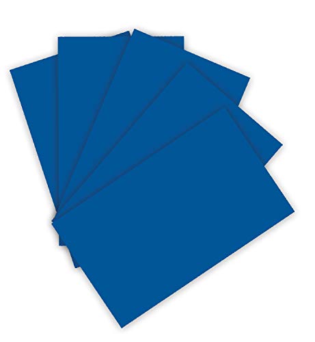 folia 6335 - Tonpapier 130 g/m², Tonzeichenpapier in königsblau, DIN A3, 50 Bogen, als Grundlage für zahlreiche Bastelarbeiten von folia