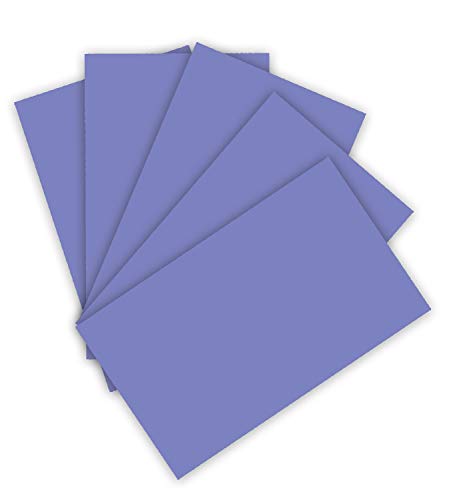 folia 6337 - Tonpapier 130 g/m², Tonzeichenpapier in veilchenblau, DIN A3, 50 Bogen, als Grundlage für zahlreiche Bastelarbeiten von folia