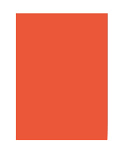 folia 6340 - Tonpapier orange, DIN A3, 130 g/qm, 50 Blatt - zum Basteln und kreativen Gestalten von Karten, Fensterbildern und für Scrapbooking von folia