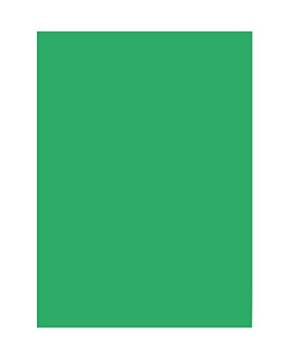 folia 6354 - Tonpapier smaragdgrün, DIN A3, 130 g/qm, 50 Blatt - zum Basteln und kreativen Gestalten von Karten, Fensterbildern und für Scrapbooking von folia