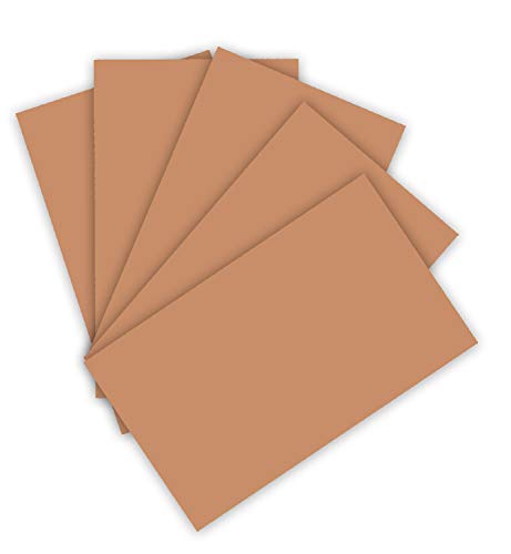 folia 6372 - Tonpapier 130 g/m², Tonzeichenpapier in hellbraun, DIN A3, 50 Bogen, als Grundlage für zahlreiche Bastelarbeiten von folia