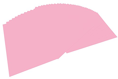 folia 6426 - Tonpapier rosa, DIN A4, 130 g/qm, 100 Blatt - zum Basteln und kreativen Gestalten von Karten, Fensterbildern und für Scrapbooking von folia