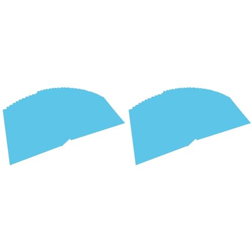 folia 6430 - Tonpapier himmelblau, DIN A4, 130 g/qm, 100 Blatt - zum Basteln und kreativen Gestalten von Karten, Fensterbildern und für Scrapbooking (Packung mit 2) von folia