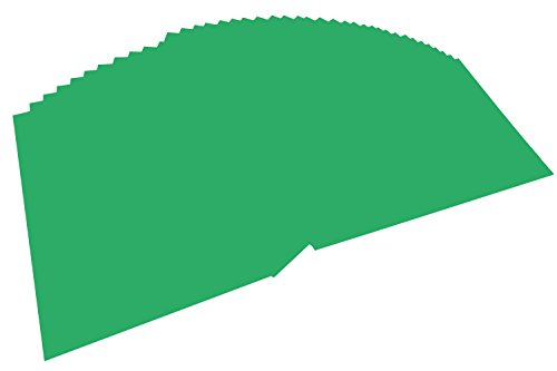 folia 6454 - Tonpapier smaragdgrün, DIN A4, 130 g/qm, 100 Blatt - zum Basteln und kreativen Gestalten von Karten, Fensterbildern und für Scrapbooking von folia