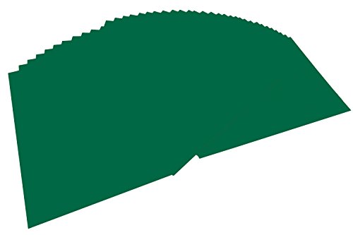 folia 6458 - Tonpapier tannengrün, DIN A4, 130 g/qm, 100 Blatt - zum Basteln und kreativen Gestalten von Karten, Fensterbildern und für Scrapbooking von folia