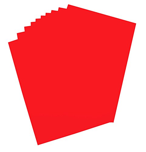 folia 65211 - Plakatkarton, ca. 48 x 68 cm, 10 Bögen, 380 g/qm, einseitig glutrot gefärbt - ideal zum Basteln oder Erstellen von Plakaten und Anzeigen von folia