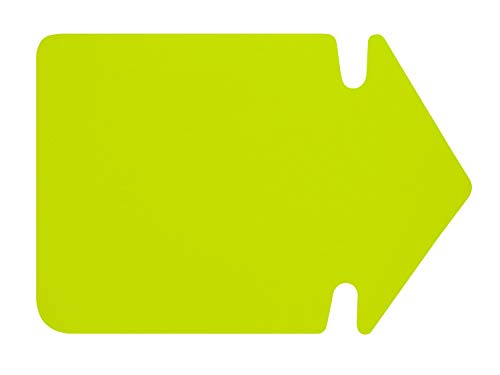 folia 667 911 - Werbesymbol Pfeil, ca. 24 cm, 20 Stück, leuchtgelb aus doppelseitigem Leuchtkarton von folia