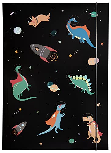 folia 69015 - Sammelmappe A3 Hot Foil Space Dinos, aus stabilem Karton mit Gummiband folia 69015 - Sammelmappe A3 Hot Foil Space Dinos, aus stabilem Karton mit Gummiband von folia