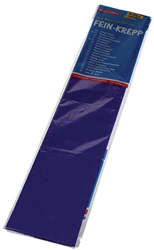 folia 822122-10 - Krepppapier, 10 Lagen in dunkelviolett, jede Lage ca. 50 x 250 cm, 32 g/m², sehr elastisches und dünnes Papier, mit einer unebenen und rauen Oberfläche folia 822122-10 - Krepppapier, 10 Lagen in dunkelviolett, jede Lage ca. 50 x 250 cm, 32 g/m², sehr elastisches und dünnes Papier, mit einer unebenen und rauen Oberfläche von folia