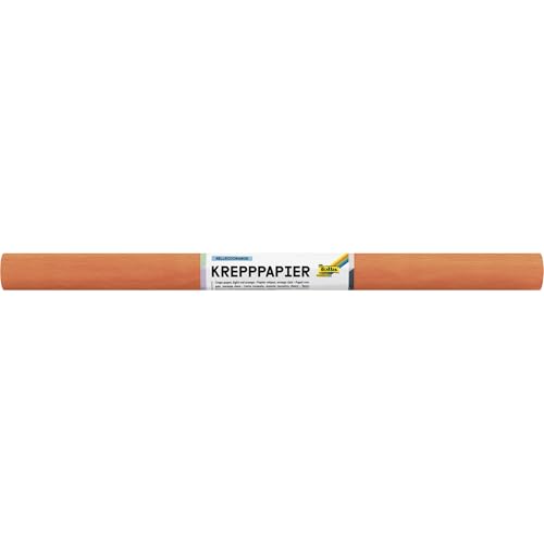 folia 824109 - Krepppapier in Hellrotorange, 10 Rollen aus FSC-Mix Papier, je Rolle ca. 50 x 250 cm, 32 g/m², nassfest, elastisches Kreppband mit rauer Oberfläche zum Verzieren und Dekorieren folia 824109 - Krepppapier in Hellrotorange, 10 Rollen aus FSC-Mix Papier, je Rolle ca. 50 x 250 cm, 32 g/m², nassfest, elastisches Kreppband mit rauer Oberfläche zum Verzieren und Dekorieren von folia