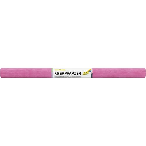 folia 824123 - Krepppapier in Pink, 10 Rollen aus FSC-Mix Papier, je Rolle ca. 50 x 250 cm, 32 g/m², nassfest, elastisches Kreppband mit rauer Oberfläche zum Verzieren und Dekorieren folia 824123 - Krepppapier in Pink, 10 Rollen aus FSC-Mix Papier, je Rolle ca. 50 x 250 cm, 32 g/m², nassfest, elastisches Kreppband mit rauer Oberfläche zum Verzieren und Dekorieren von folia