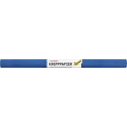 folia 824128 - Krepppapier in Brillantblau, 10 Rollen aus FSC-Mix Papier, je Rolle ca. 50 x 250 cm, 32 g/m², nassfest, elastisches Kreppband mit rauer Oberfläche zum Verzieren und Dekorieren folia 824128 - Krepppapier in Brillantblau, 10 Rollen aus FSC-Mix Papier, je Rolle ca. 50 x 250 cm, 32 g/m², nassfest, elastisches Kreppband mit rauer Oberfläche zum Verzieren und Dekorieren von folia