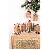 folia Adventskalender Hygge Dorf natur, weiß, rot folia Adventskalender Hygge Dorf natur, weiß, rot von folia