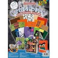 folia Bastelset Gruselparty mehrfarbig 102 St. von folia