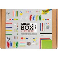 folia Bastelset Kreativbox mixed 1.300-tlg. mehrfarbig von folia