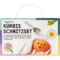 folia Bastelwerkzeug Kürbisschnitz-Set mint von folia