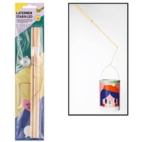folia Bastelzubehör Laternenstab mit Drahtbügel + 1 LED Licht natur folia Bastelzubehör Laternenstab mit Drahtbügel + 1 LED Licht natur von folia