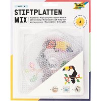 folia Bügelperlen Stiftplatten BASIC Groß transparent 3 St. von folia