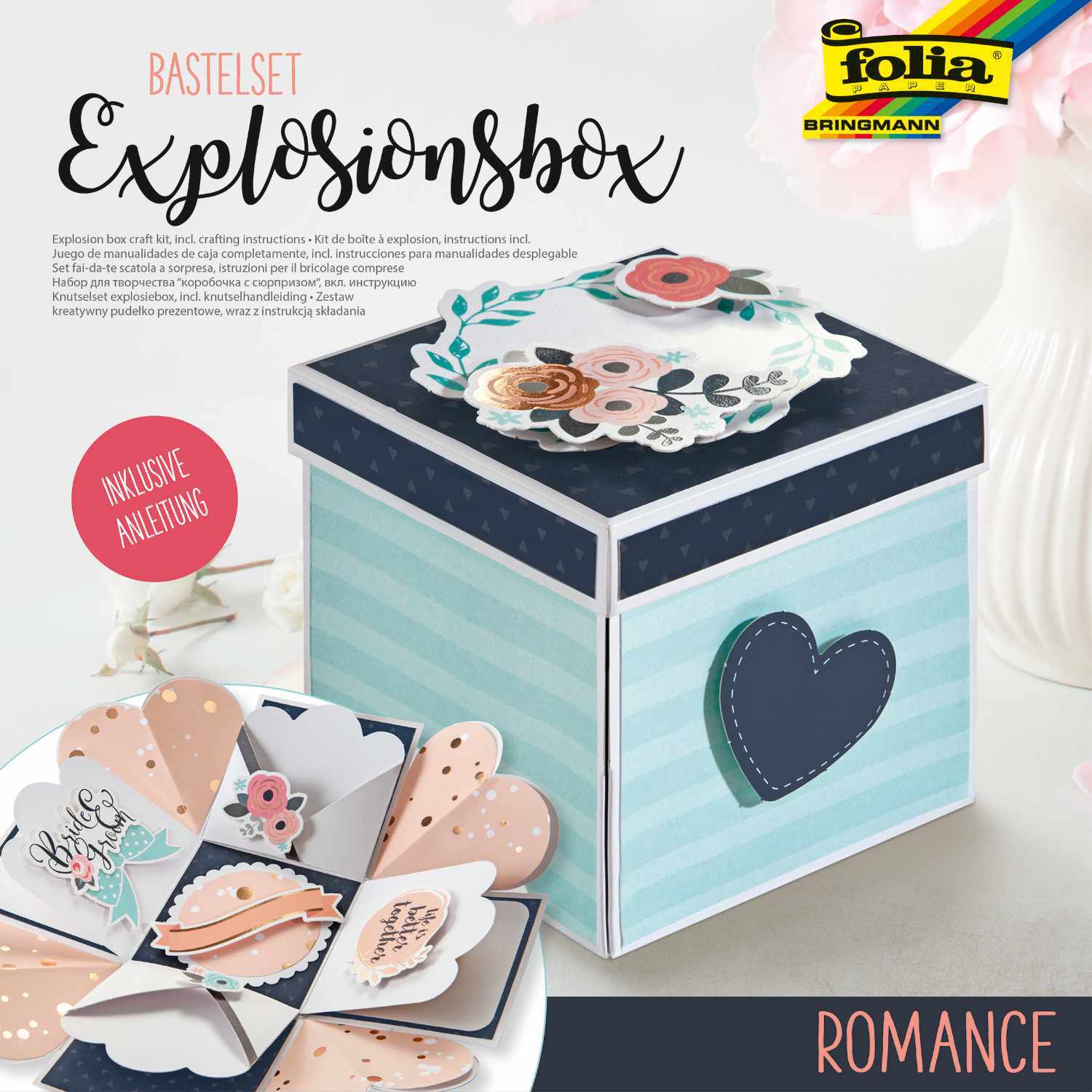 Explosionsbox Bastelset Romantik Explosionsbox Bastelset Romantik von folia