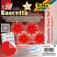 folia Faltblätter Bascetta-Stern Mini rot 128 Blatt von folia
