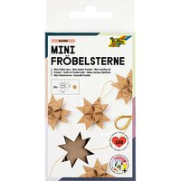folia Faltblätter Fröbelsterne mini Kraftpapier braun 100 Blatt von folia
