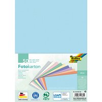 folia Fotokarton Pastell farbsortiert 300 g/qm 50 Blatt von folia