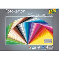 folia Fotokarton Sonderedition 50 farbsortiert 300 g/qm 50 Blatt von folia