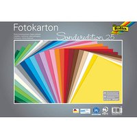 folia Fotokarton farbsortiert 300 g/qm 25 Bogen von folia