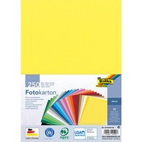 folia Fotokarton farbsortiert 300 g/qm 250 Blatt von folia