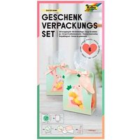 folia Geschenktüten Set Easter Bunny hellgrün 11,5 x 19,0 cm, 6 St. von folia