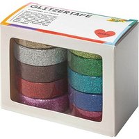 folia Glitter Tape Deko-Klebeband glänzend 15,0 mm x 5,0 m 10 Rollen folia Glitter Tape Deko-Klebeband glänzend 15,0 mm x 5,0 m 10 Rollen von folia